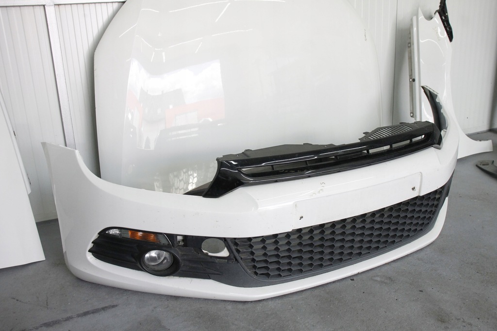 фото №7, Капот бампер перед крила pas підсилювач передній vw scirocco білий