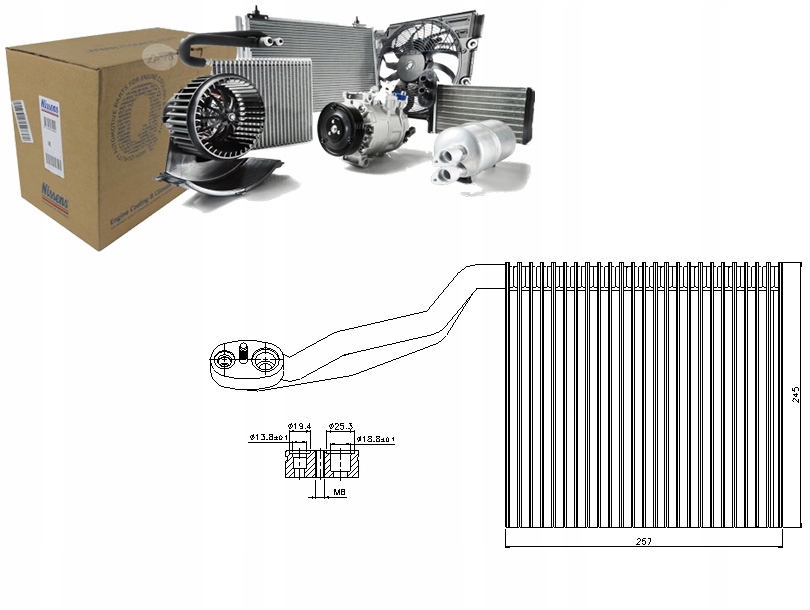 фото №1, Nissens 92294 випарник, кондиціонер