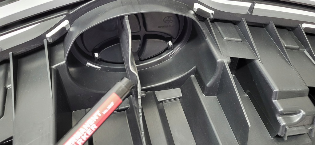 фото №16, Aygo i lift 12-14r решётка радиатора решётка радиатора верхний бампера передняя 53111-0h040 nowa