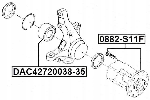 фото №1, Febest 0882-s11f ступиця колеса