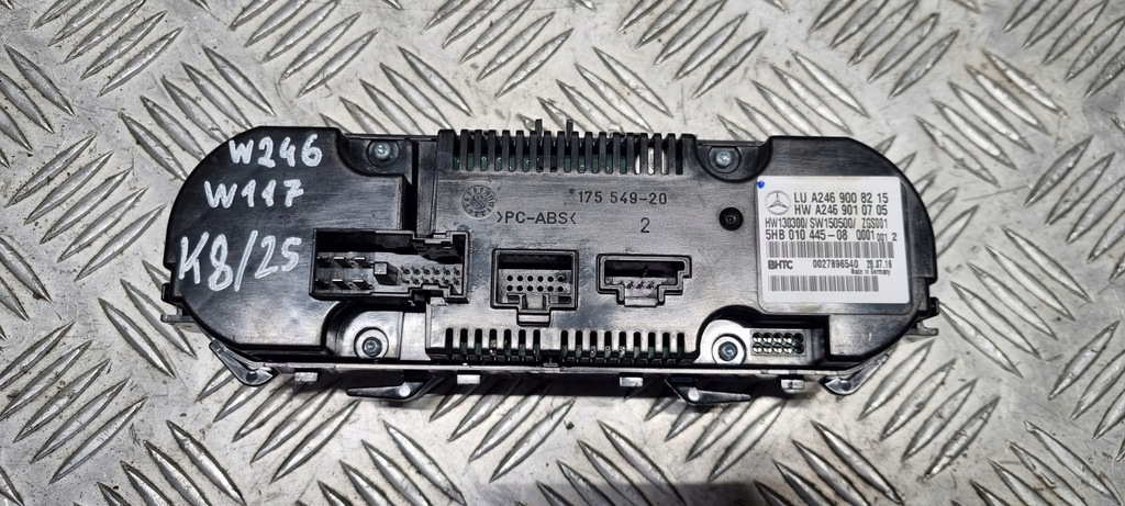 фото №12, Mercedes w117 w246 панель блок керування кондиціонера a2469008215