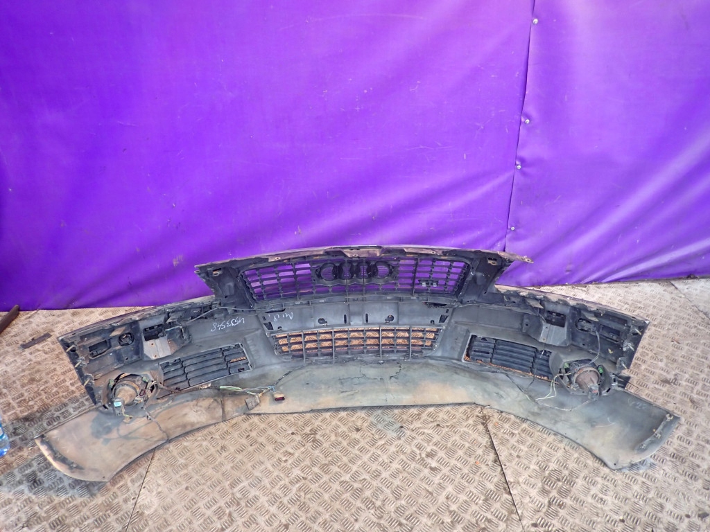 фото №15, Audi a8 d3 lift 05-10 бампер перед передний kompletny решётка радиатора 4z4z