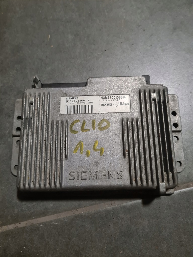 фото №1, Бортовой компьютер s115303100b 7700108814 7700112342 renault clio 1,4