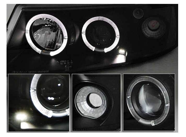 Фары фары к vw passat b5 od 1996 к 2000 roku линзовые кольца led Оригинал