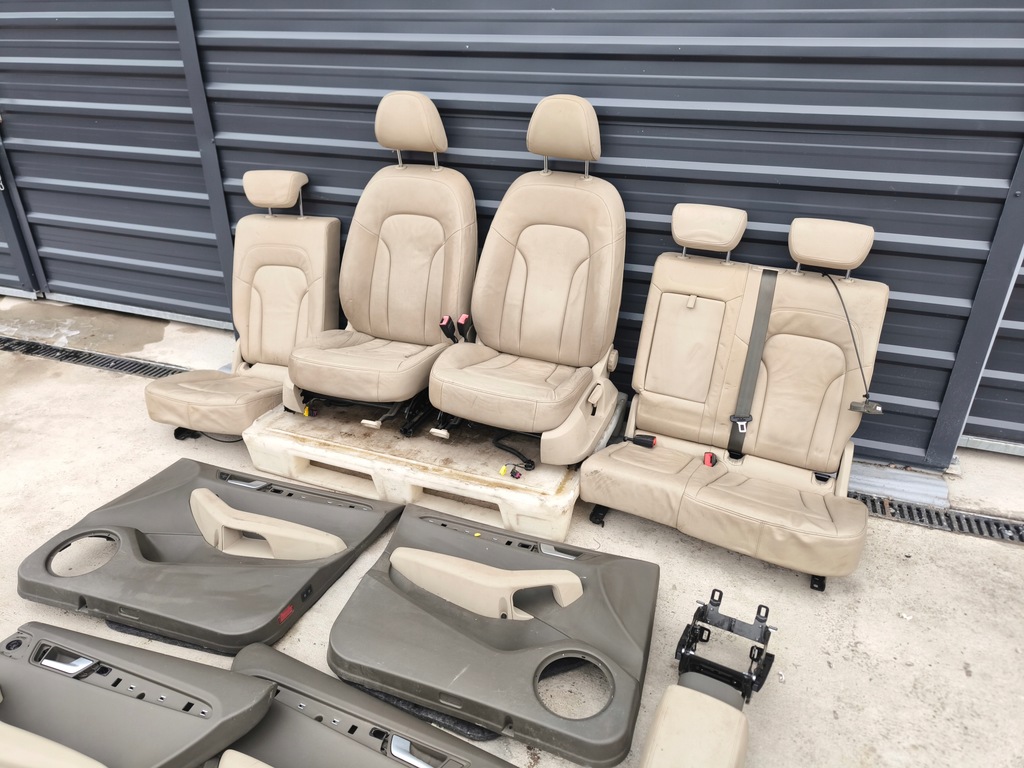 фото №13, Сидіння сидіння audi q5 8r шкіра 2008-2016 світлий комплект !!!