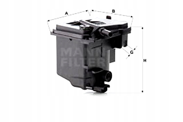 фото №1, Mann-filter фильтр топлива volvo s40 ii v50 citroen berlingo berlingo