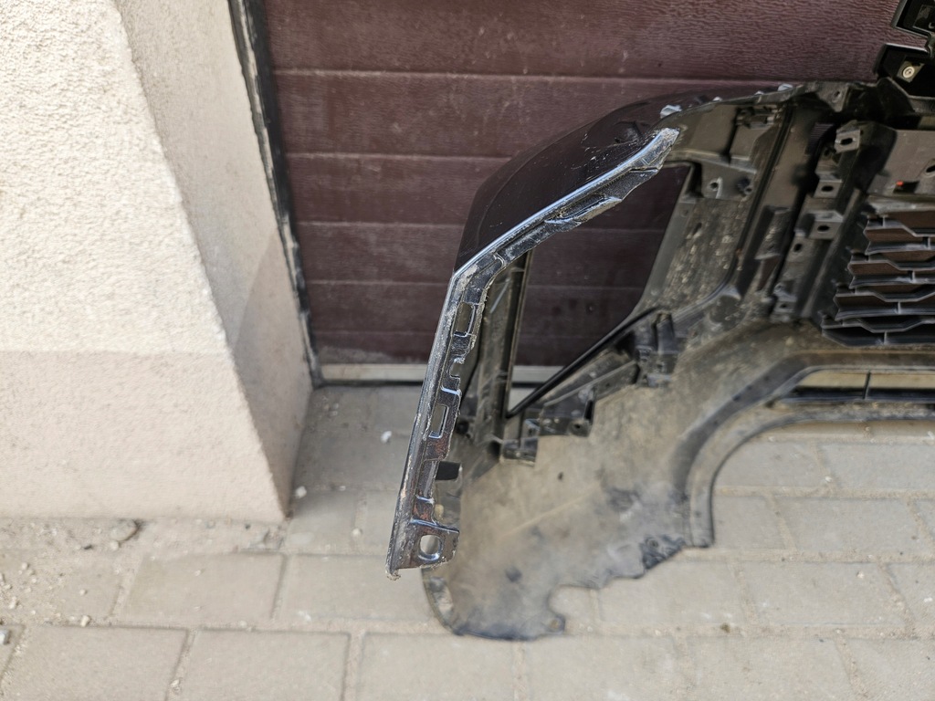 фото №9, Бампер перед передний mitsubishi l200 vi 2019- полный хороший org + решётка радиатора