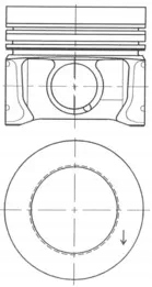 фото №1, Поршень 41095620 kolbenschmidt