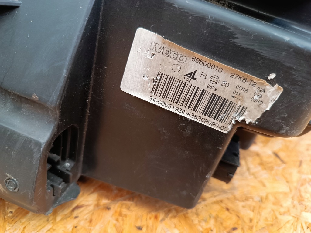 фото №11, Лампа правый перед eu фара 69500010 iveco daily iv iii 2006-