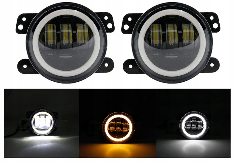 фото №6, Jeep wrangler jk 07-18 - набор led - 8 sztuk