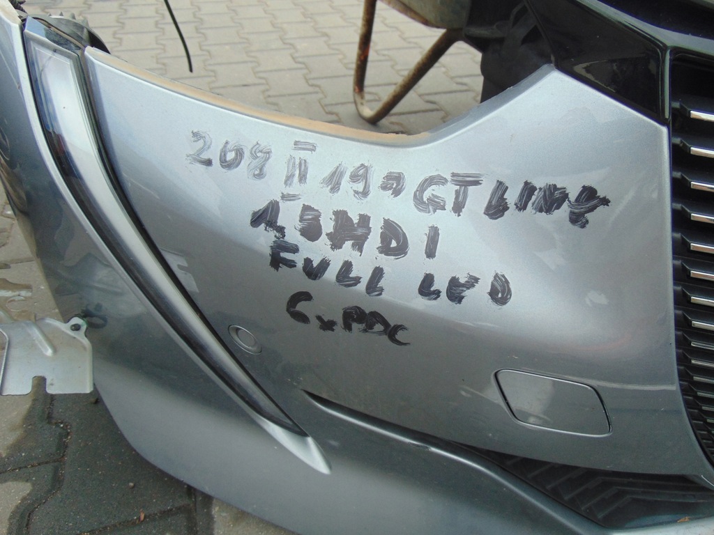 фото №7, Kompletny перед капот peugeot 208 gt ii 19 1.5hdi