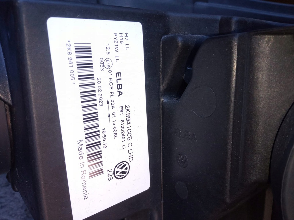 фото №7, Vw caddy 2020-24 rok 2k8941005c лампа левая