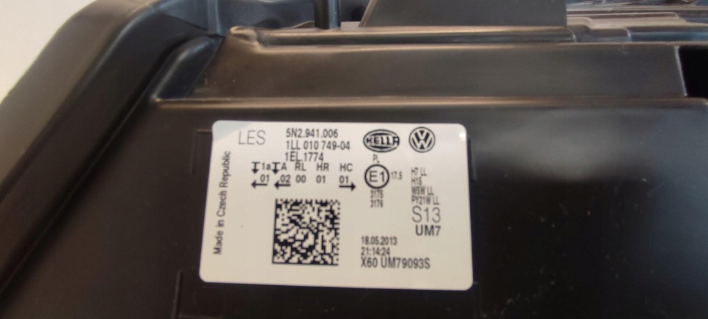 фото №9, Vw tiguan лампа фара права lift rhd anglik 5n2941006