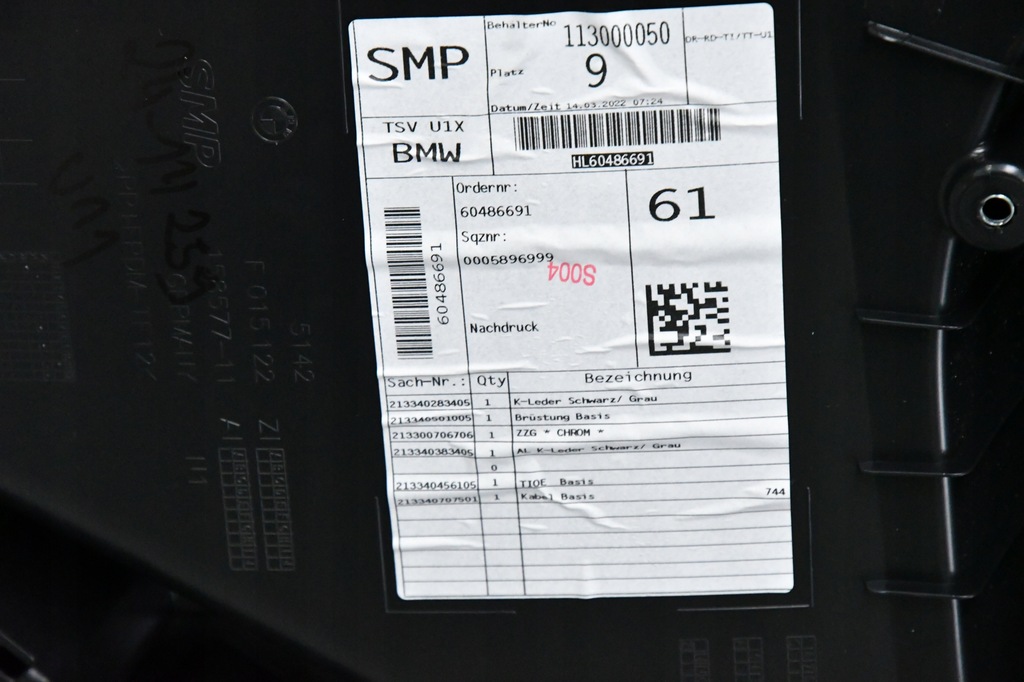 фото №8, Оббивка двері лівий задня обшивка двері bmw x1 u11 czarna