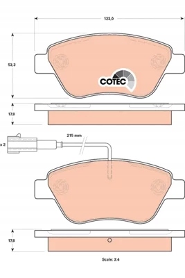 фото №1, Гальмівні колодки ham. fiat grande punto evo