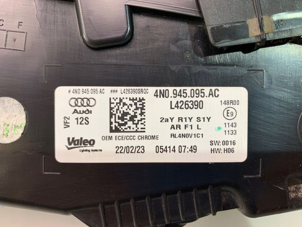 фото №6, Audi a8 s8 d5 lift лампа задня задня w кришка europa 4n0945095ac