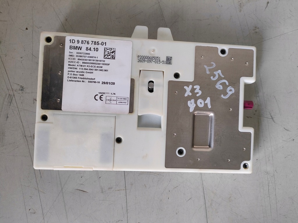 фото №1, Bmw x3 g01 модуль telematik 9876785