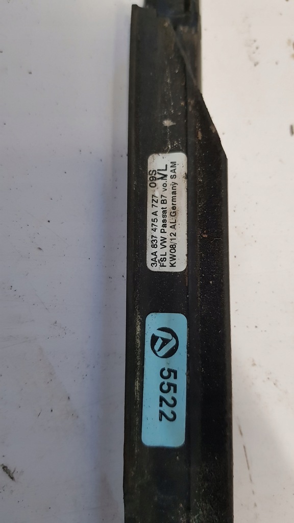 фото №14, Молдинг дверь левый перед vw passat b7