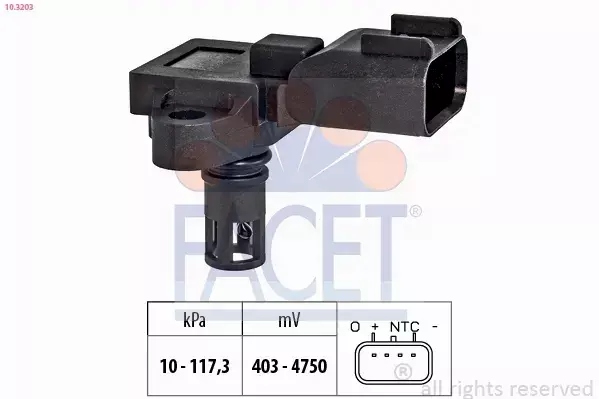 Facet датчик вакууму 10.3203 Ціна