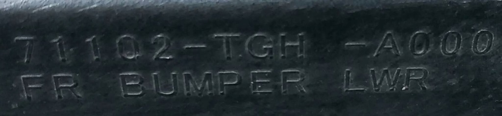 фото №3, Спойлер бампера перед honda civic x r-type