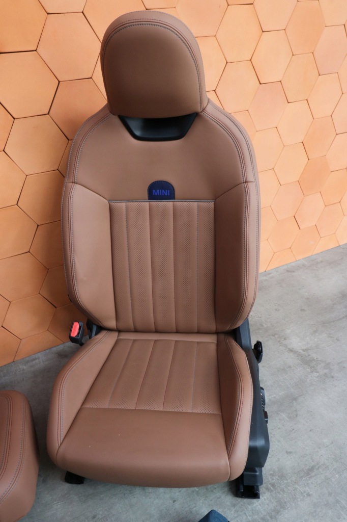 фото №11, Mini u25 countryman салон сидіння заднє сидіння обшивки тунель jcw vescin коричневий