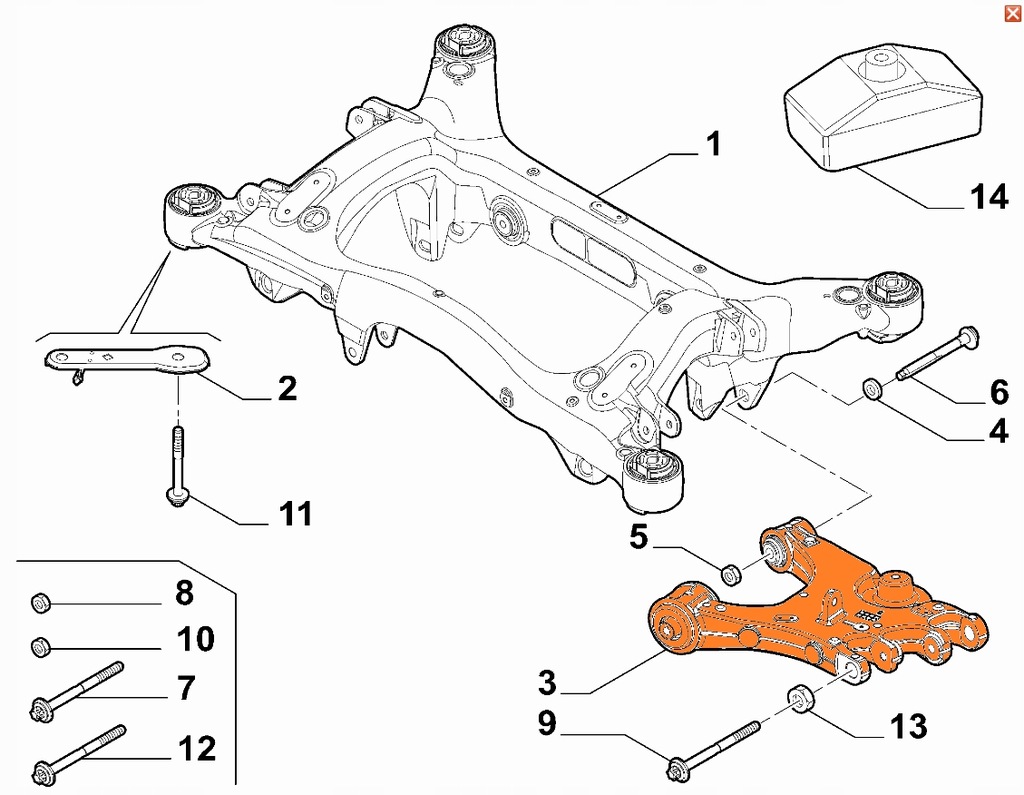фото №1, Рычаг задний левый alfa romeo giulia stelvio