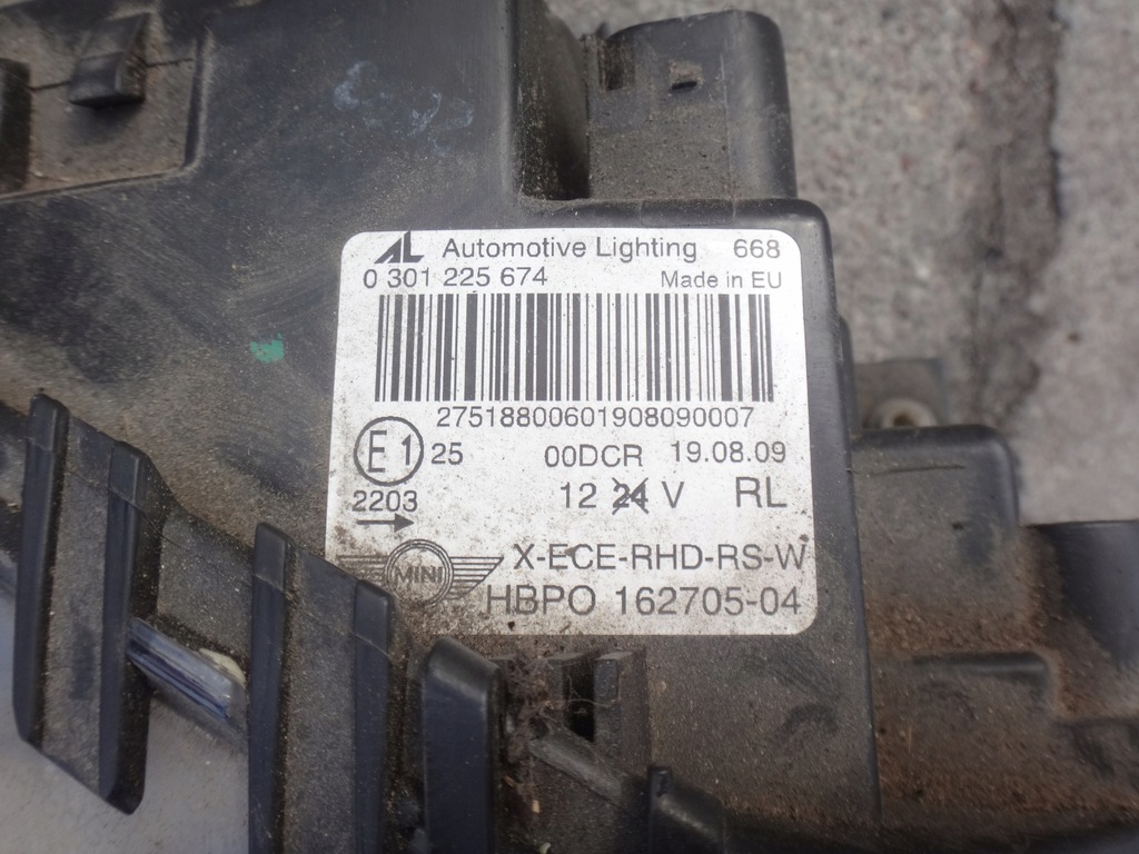 фото №3, Лампа ксенон права правий перед mini r56 r57