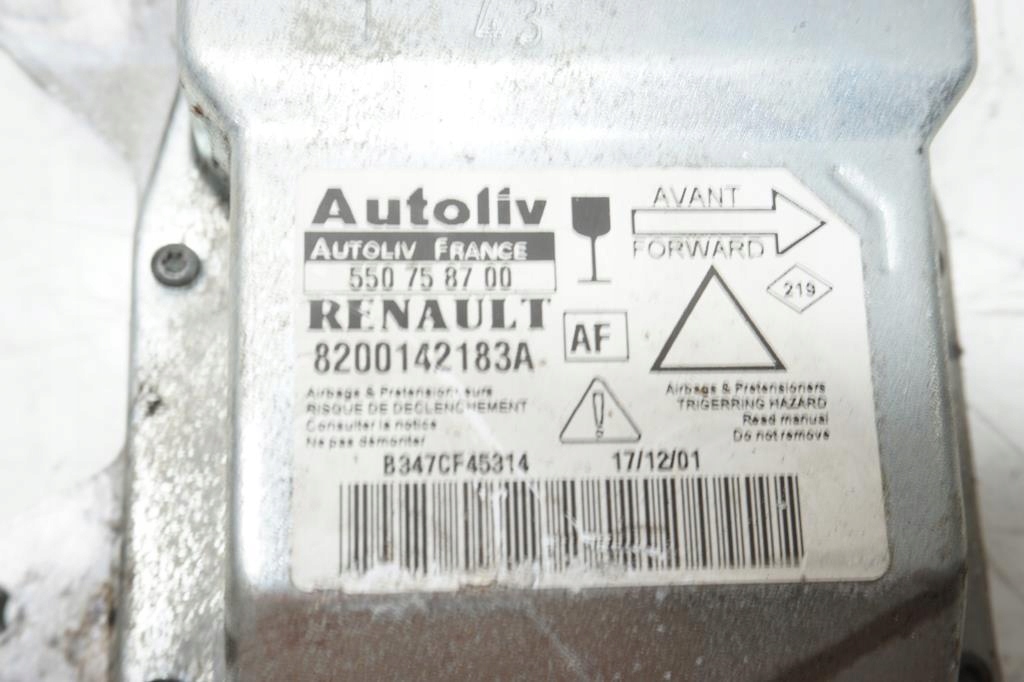 фото №2, Модуль air bag renault laguna ii