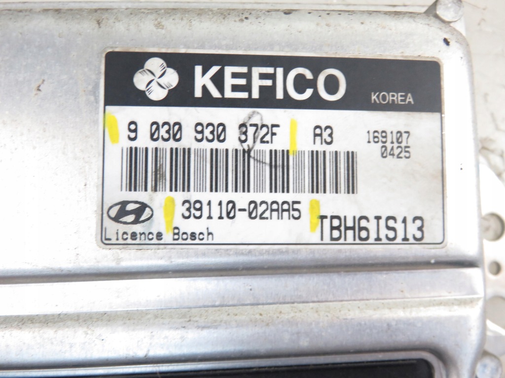 фото №7, Блок управления hyundai getz 1.1 3911002aa5 9030930372f