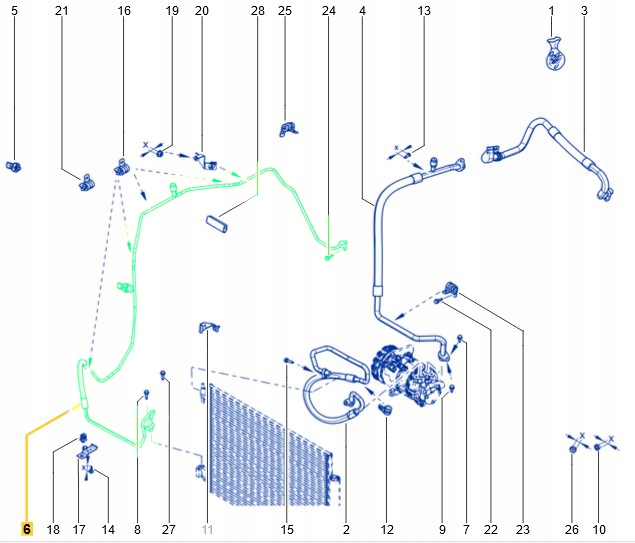 фото №2, 924401488r шланг кондиционера renault clio iv