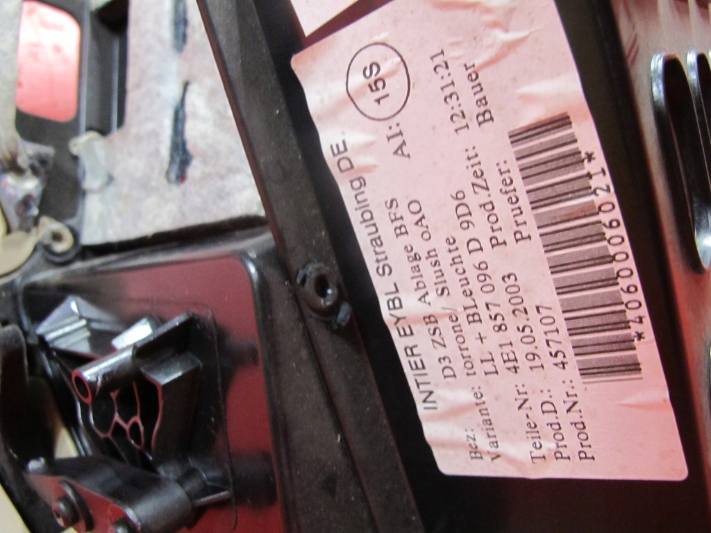 фото №8, Audi a8 d3 4e 02- бардачок пасажира бежевий europa