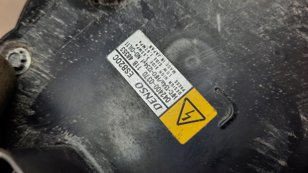 фото №9, Компрессор кондиционера 042400-0370 toyota chr c-hr corolla e21 1.8 гибрид