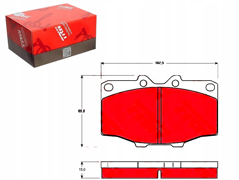 Купити Гальмівні колодки гальмівні toyota перед landcr. trw