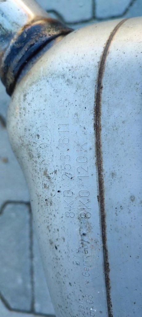 Audi a5 a4 b8 гасник вихлоп 2.0tfsi 8k0253611bb 8k0253611ba 8k0253411ac Доставка