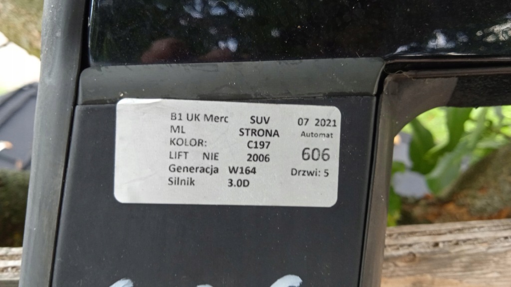 Mercedes w164 дверь задний  левый c197 к покраска с Разборки