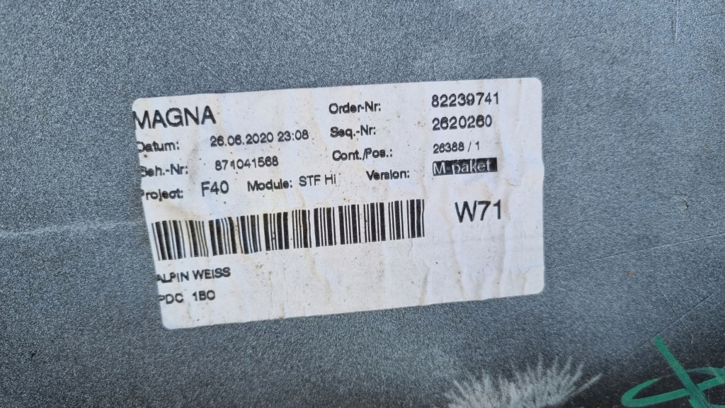 фото №8, Бампер bmw 1 f40 19-22 m-pakiet задняя pdc