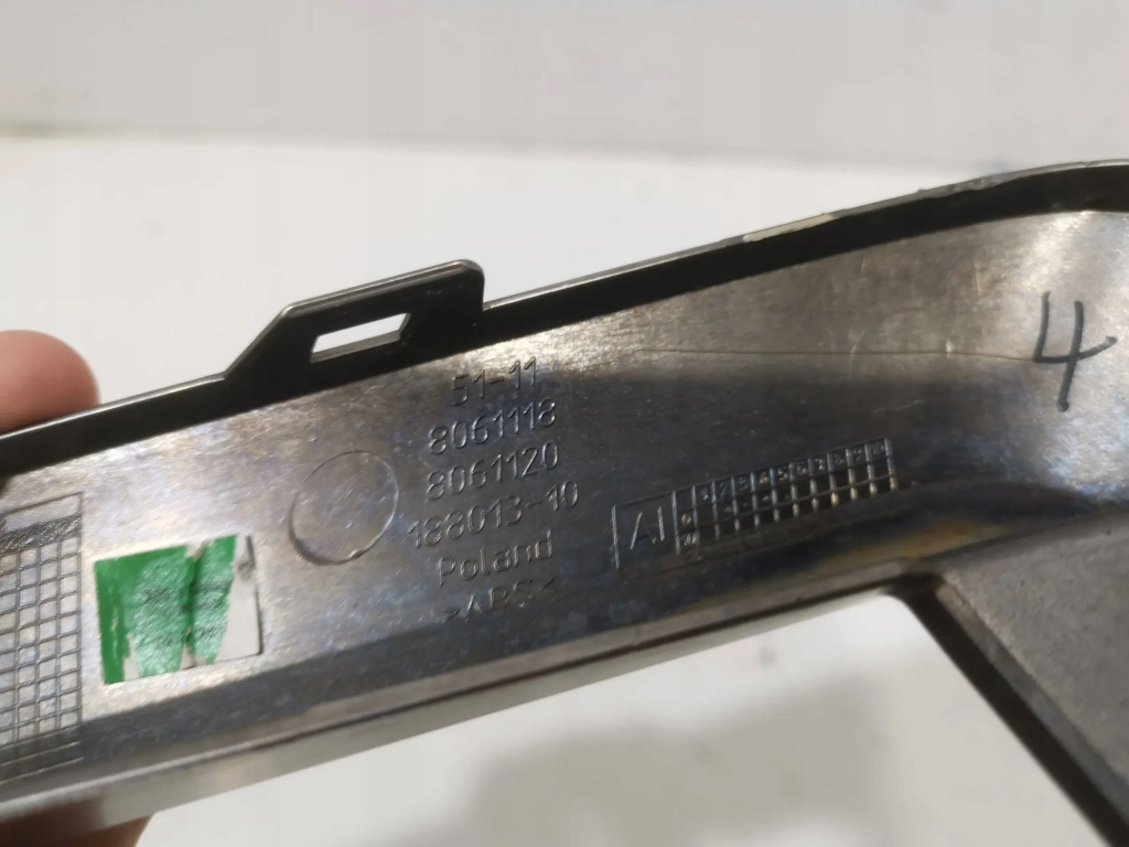 Bmw 7 g11 g12 m-pakiet правий решітка рамка хром бампера 8061118 оригінал ! Зі Шроту