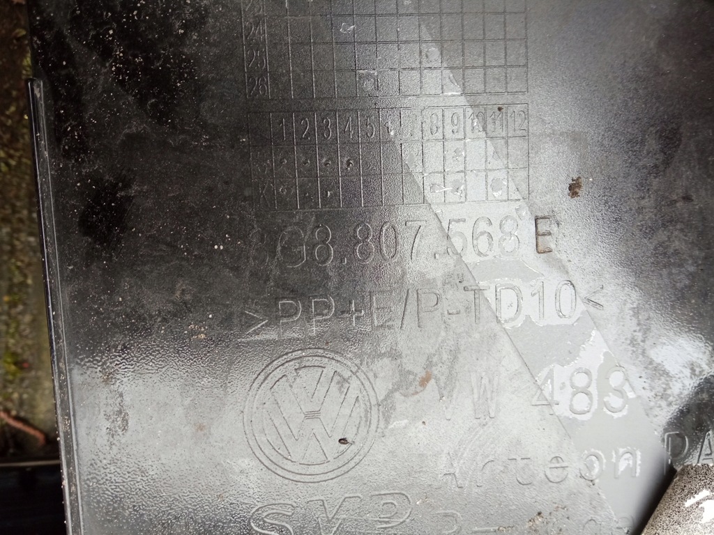 фото №7, Спойлер бампера накладка arteon 3g8807568e r-line