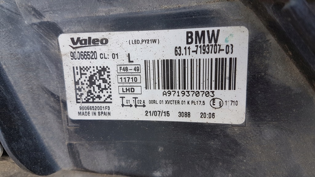 фото №9, Лампа перед левая bmw x1 f48 full led комплектная демонтаж!!!