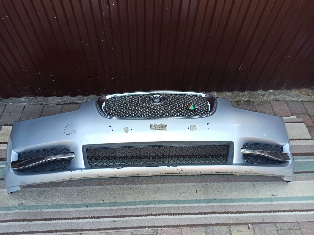 фото №9, Бампер перед jaguar xf x250 сріблястий 07-11r