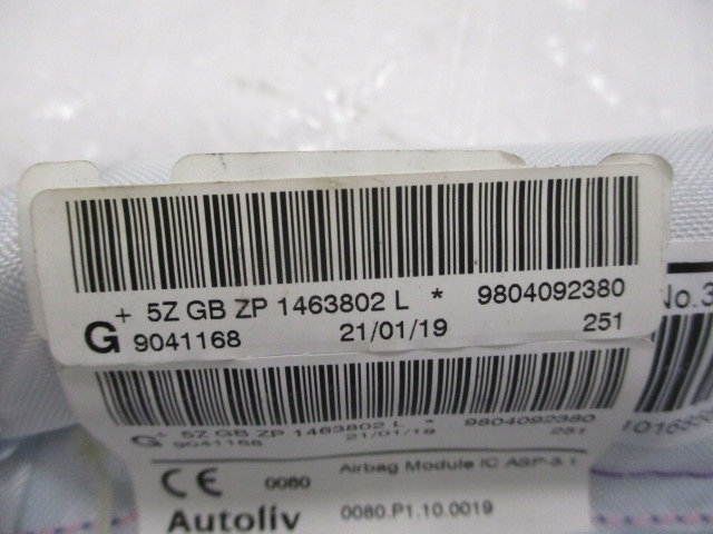 фото №11, Peugeot 2008 lift шторка безопасности подушка безопасности левая подушка kpl