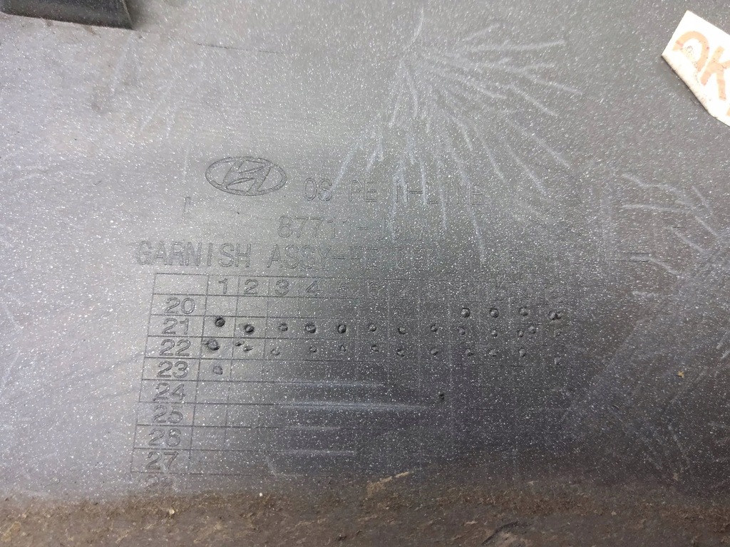 фото №11, Hyundai kona i 2023 перед сторона ліва молдинг / накладка na крила передній