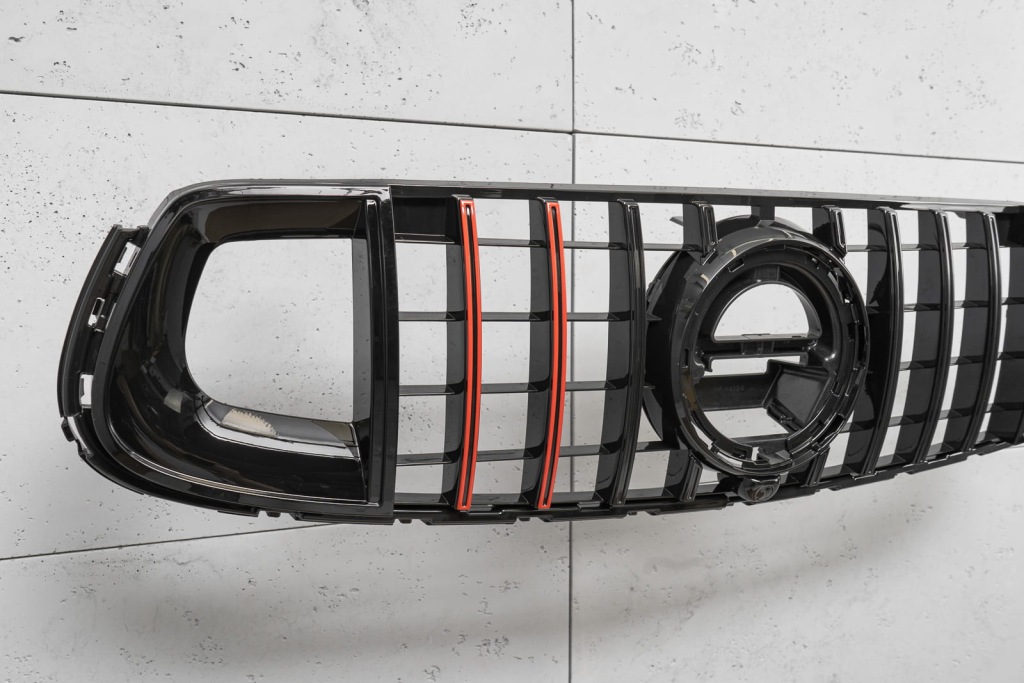 фото №11, Mercedes glc x253 c253 amg 2019+ решётка радиатора panamericana gt brabus style
