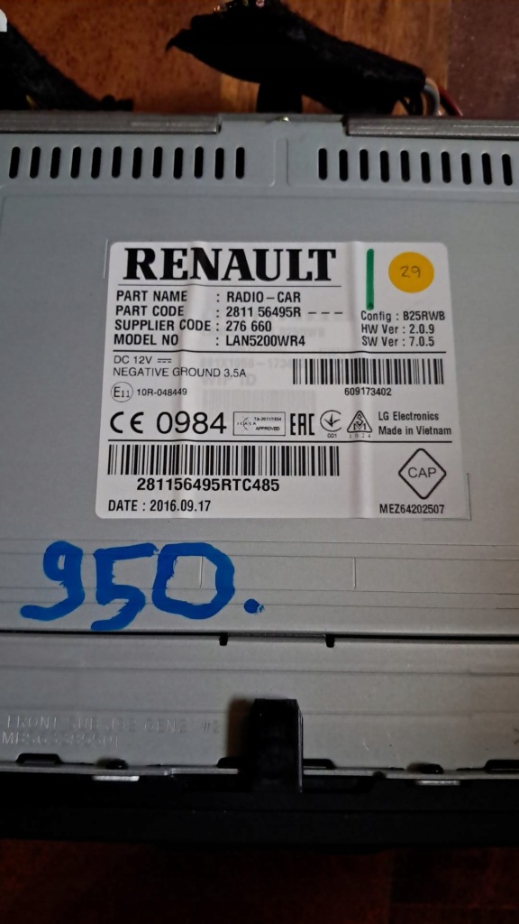 фото №3, Renault captur i радіо навігація 281156495r
