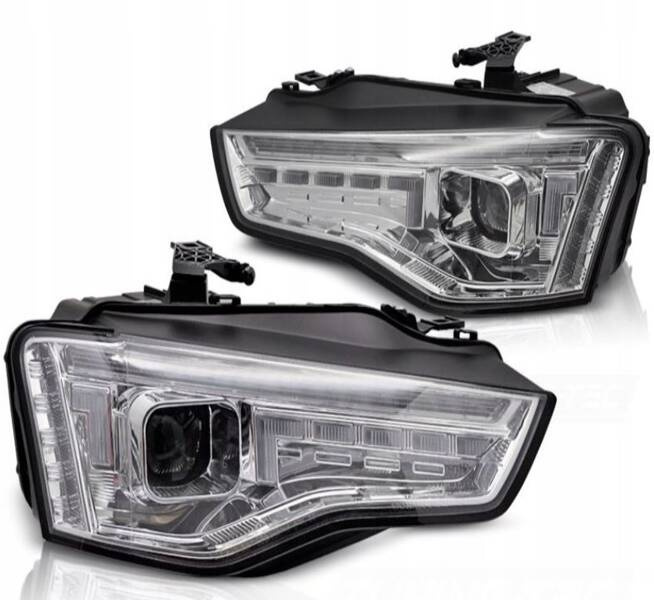 фото №1, Лампы фары audi a5 11-16 ксенон led хром