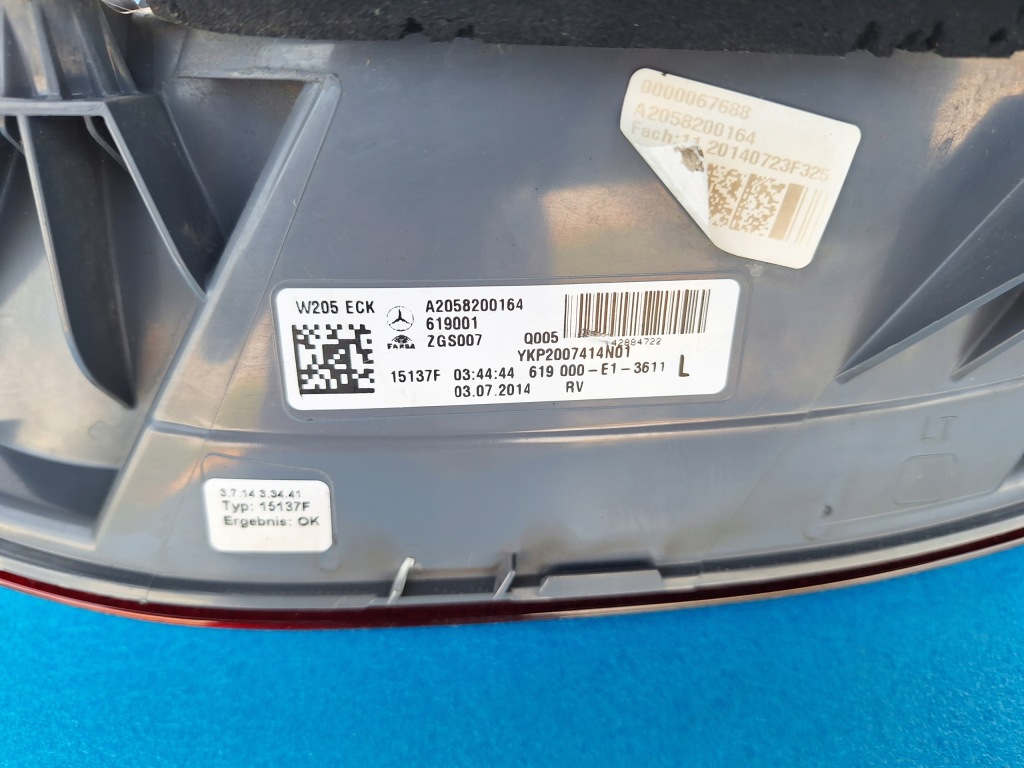 Купить Mercedes c w205 седан фара левая задняя led