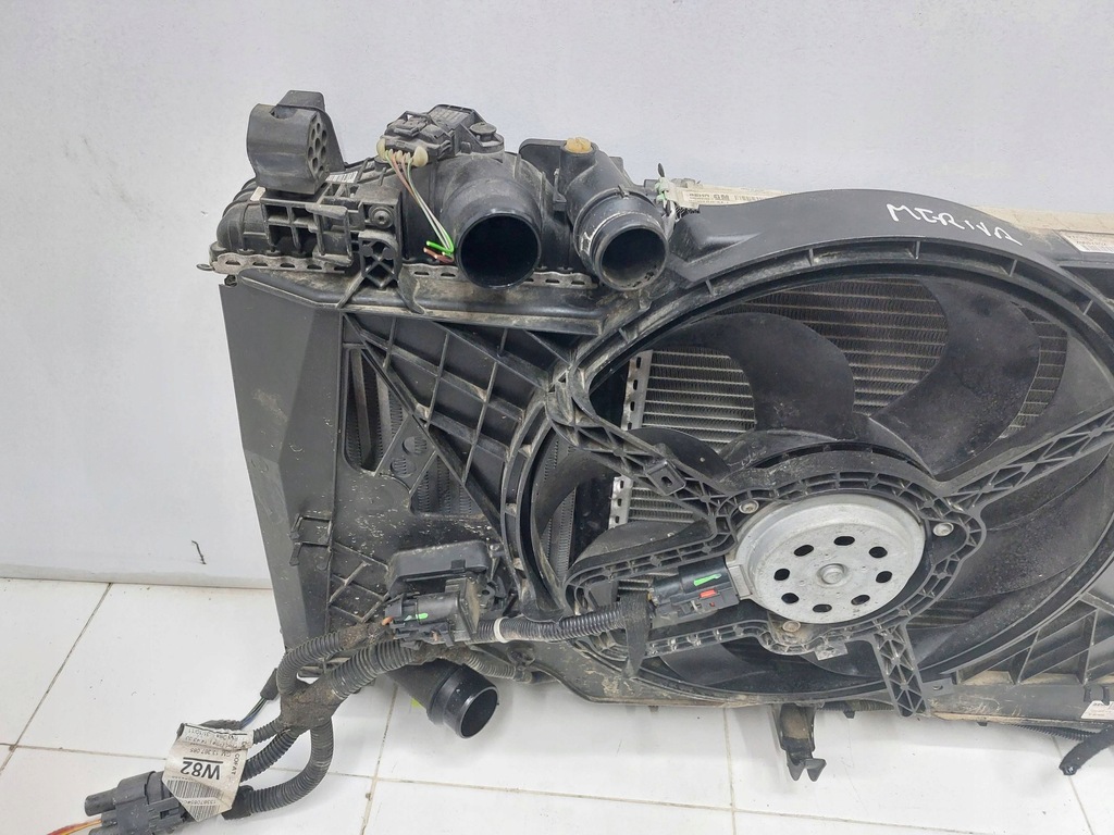 фото №7, Opel meriva b 1.4 turbo радиатор вентилятор комплект 13337686