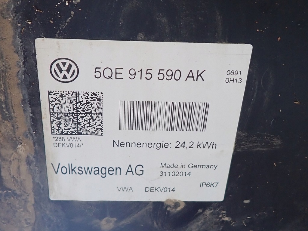 фото №14, Акумулятор акумулятор 85kw vw volkswagen golf vii 7 e-golf 15r