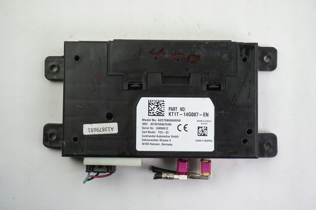 фото №1, Модуль телефона ford transit custom kt1t-14g087-en