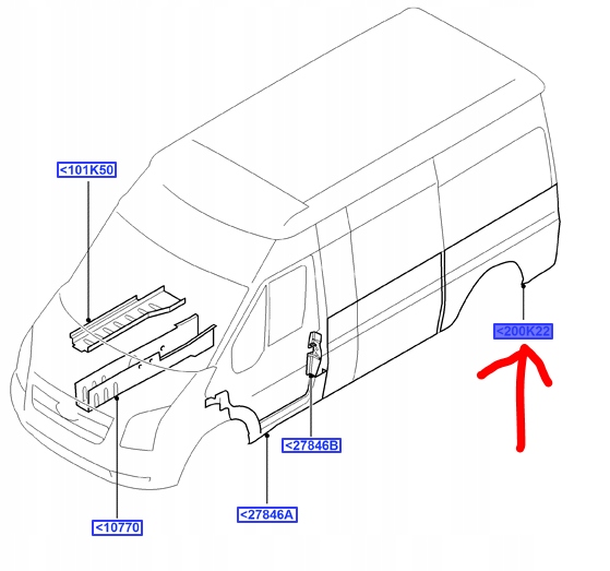 Купить Крыло  задний правый  ford transit mk5 mk6 2000-